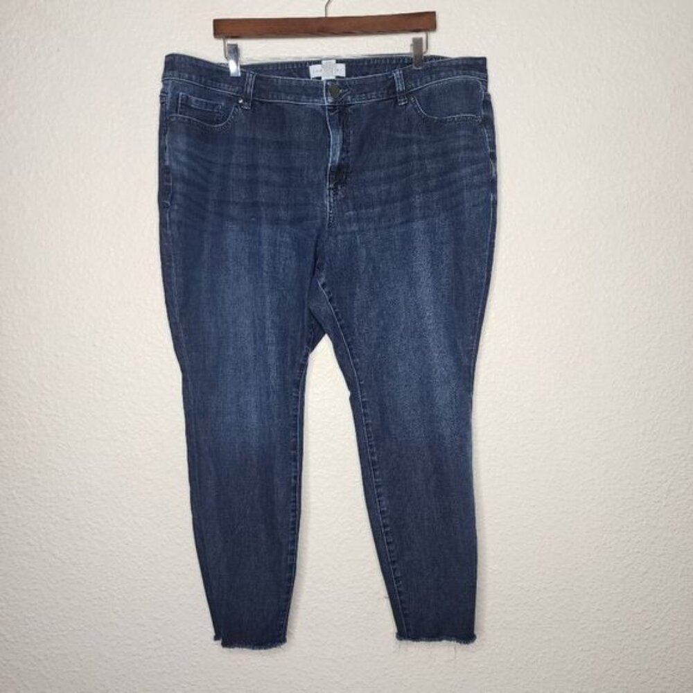 Lane Bryant High-Rise Ultimate Stretch Skinny Jeans Dark Wash Plus Size 22